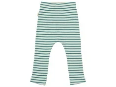 Turkis og råhvid stribet bukser fra Petit Piao PP313 turquoise dark off white bagfra